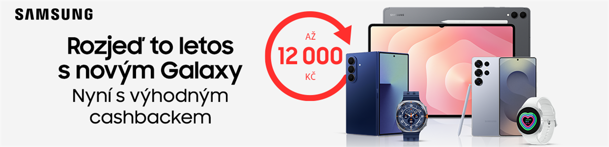 Cashback Samsung - chytré hodinky, telefony, tablety